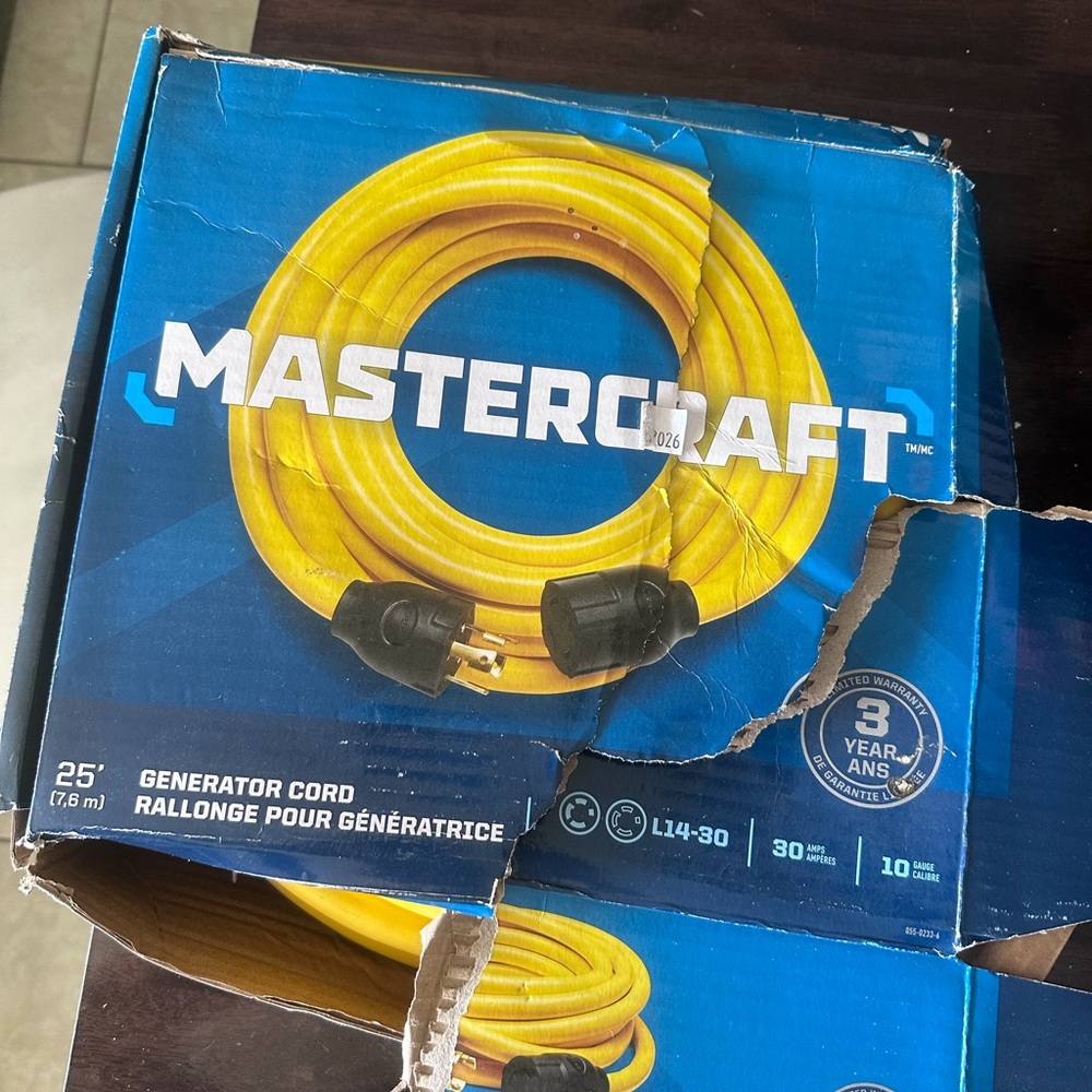 ❌SOLD❌ 25’’ Mastercraft RV Generator Cord
